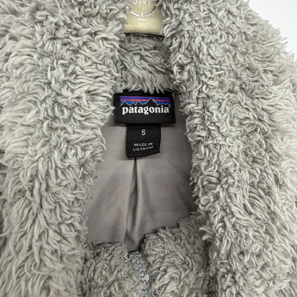 Patagonia Los Gatos Fleece Vest Grey Womens Small 25216 FA19 Full Zip High‎ Neck